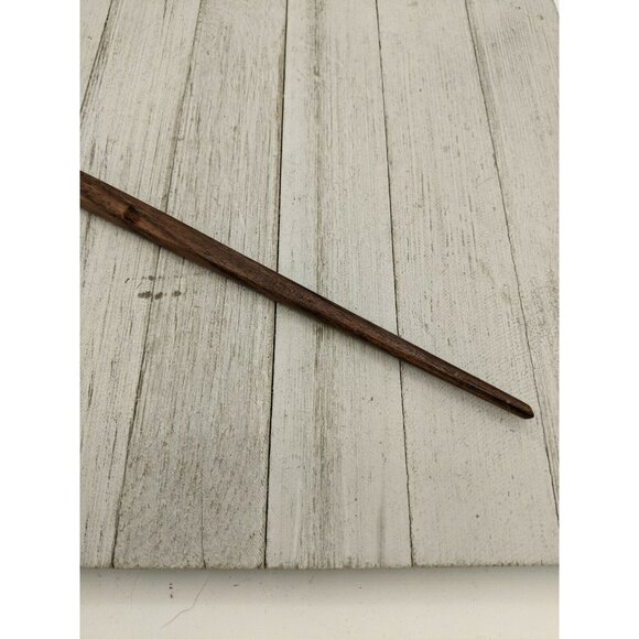 Stainless Steel Salad Server Fork with Wood Handle 13 1/4" - Picture 2 of 7